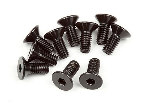 HPI Flat Head Screw M2.5X6mm (Hex Socket/10Pcs)