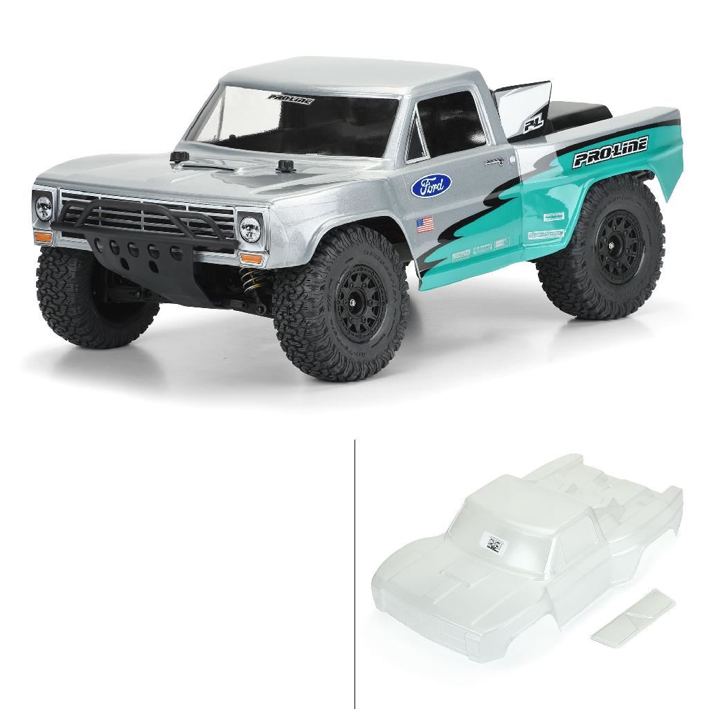 Proline 1/10 Pre-Cut 1967 Ford F-100 Race Truck Clear Body: Short Co