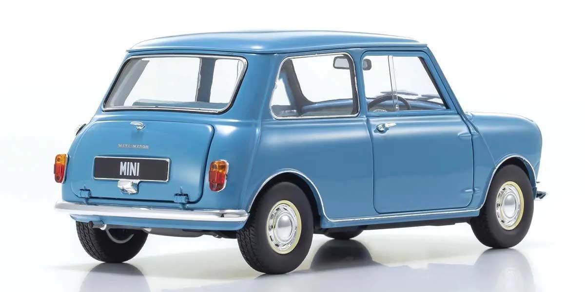 Kyosho 1:18 Morris Mini Minor Clipper Blue