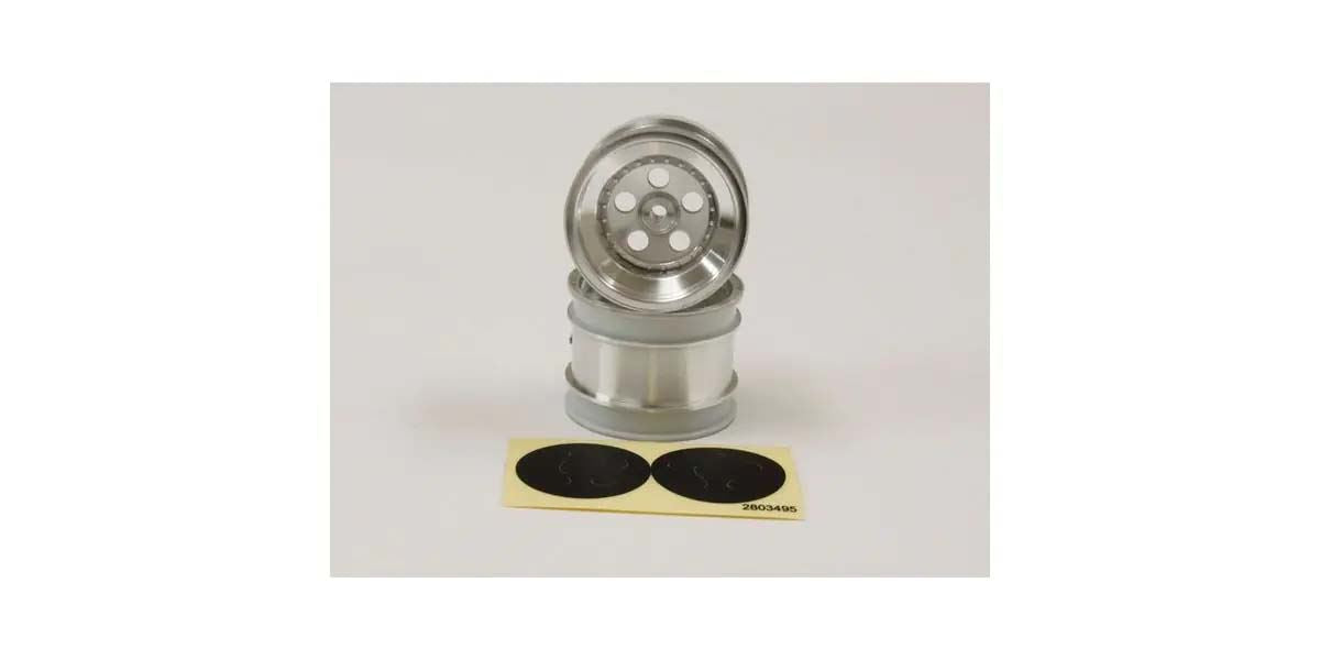 Kyosho Tomahawk Satin Chromed Front Wheel 1.7 Inches (2)