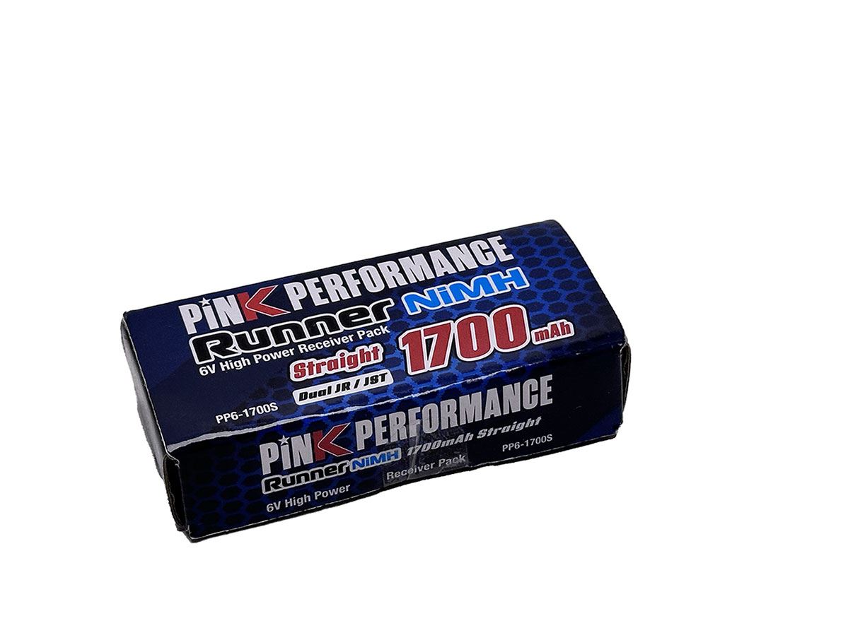 Pink Runner Rx Nimh 6.0V-1700 (Dual Jr-Jst) 84X32X12Mm 120G - Std