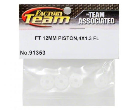 TEAM ASSOCIATED 12MM BIG BORE FT PISTONS 4 HOLE x 1.3MM (FLAT)