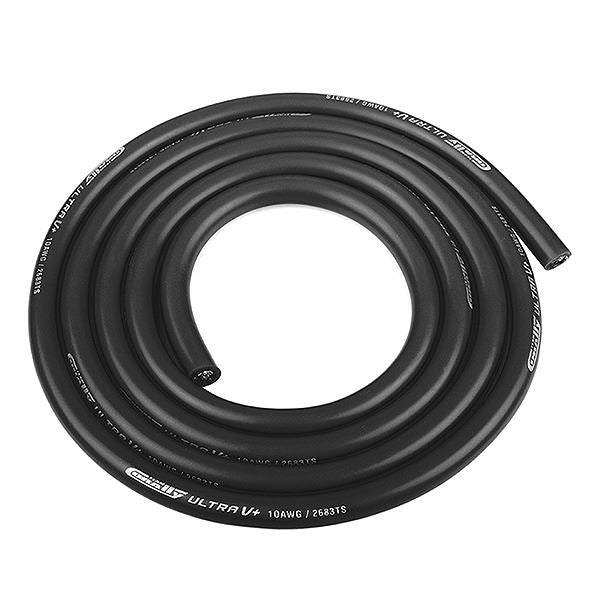 Corally Ultra V+ Silicone Wire Super Flexible Black 10Awg 2683/0.05 Strands Od 5.5mm 1M