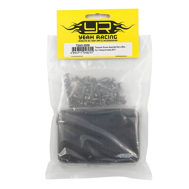 Yeah Racing Titanium Screw Assorted Set w/Box For Tamiya Avante 2011