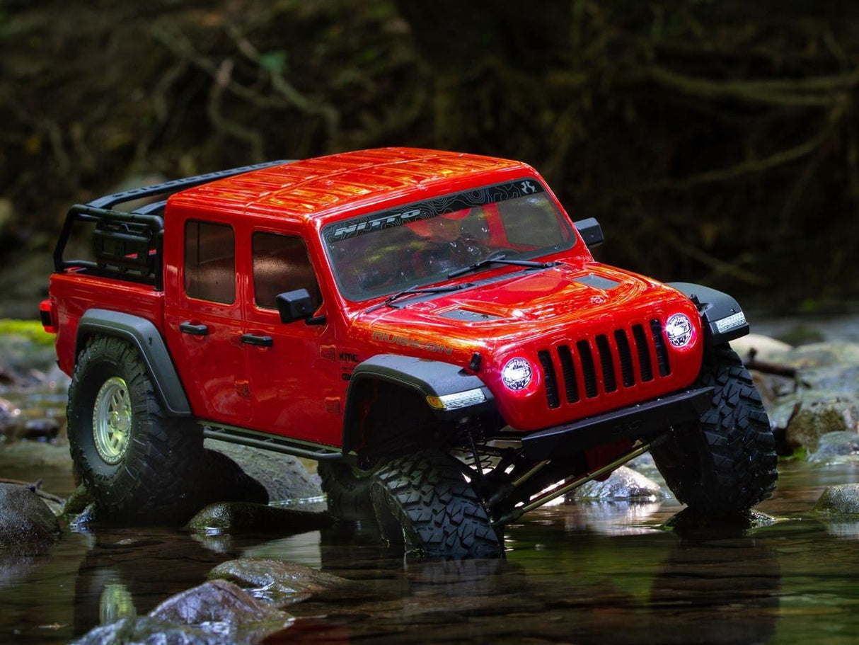Axial 1/10 SCX10III Jeep JT Gladiator with Portals RTR, Red