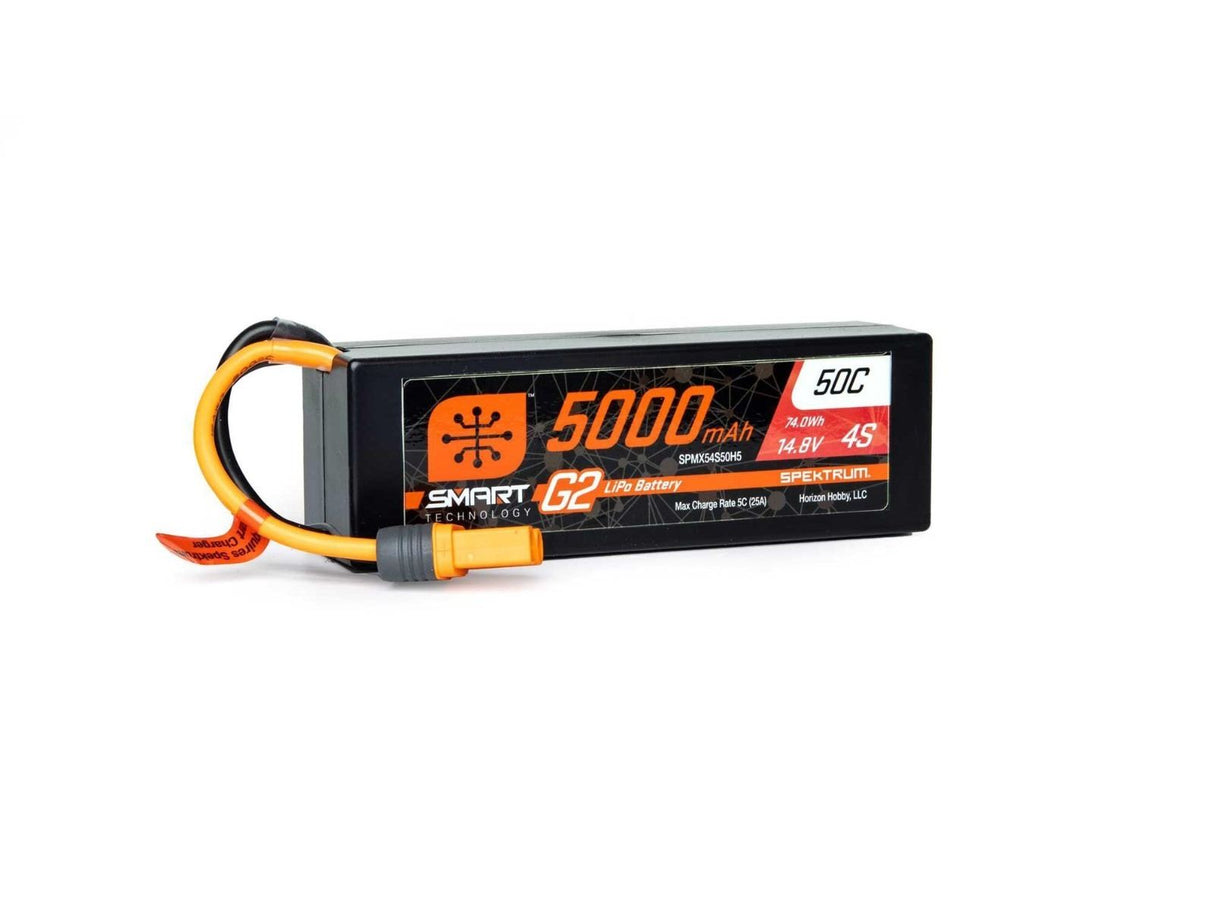 Spektrum 5000mAh 4S 14.8V SMART G2 50C IC5 -SPMX54S50H5