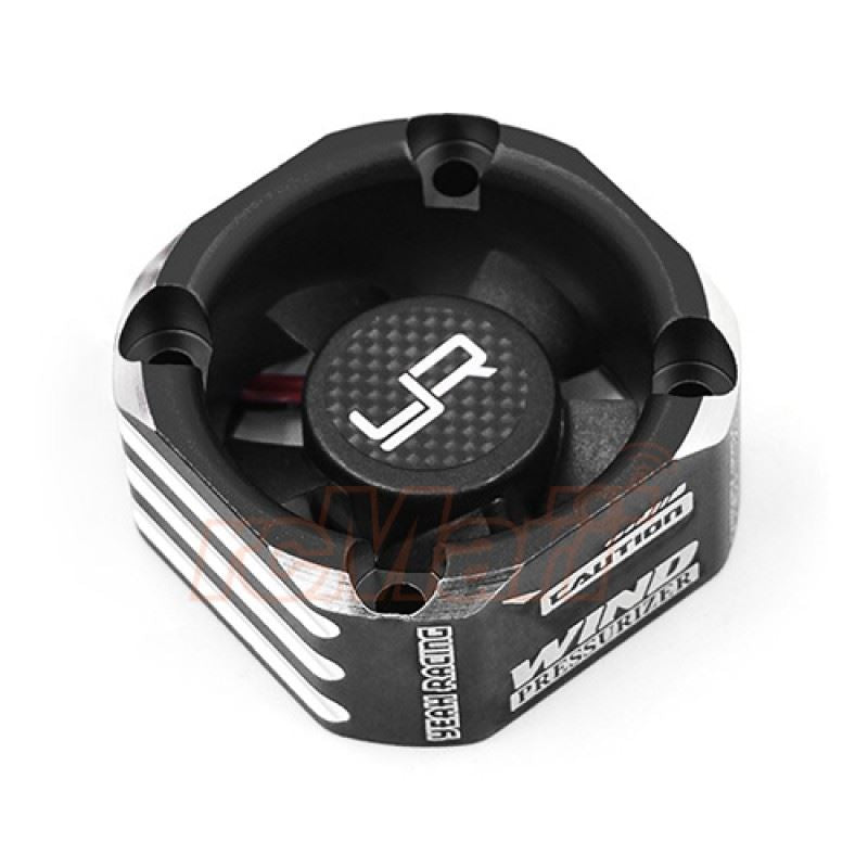 Yeah Racing Aluminum Case 30mm Booster Cooling Fan Black