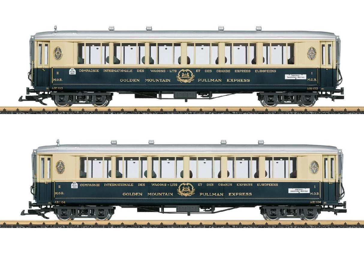 Lgb Golden Mountain Pullman Express Passenger Car Set 1