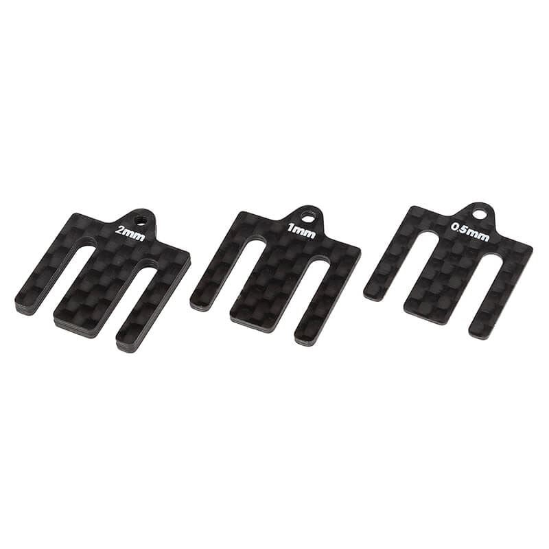 Team Associated Rc10B7 Ft Front Bulkhead Shims C/Fibre
