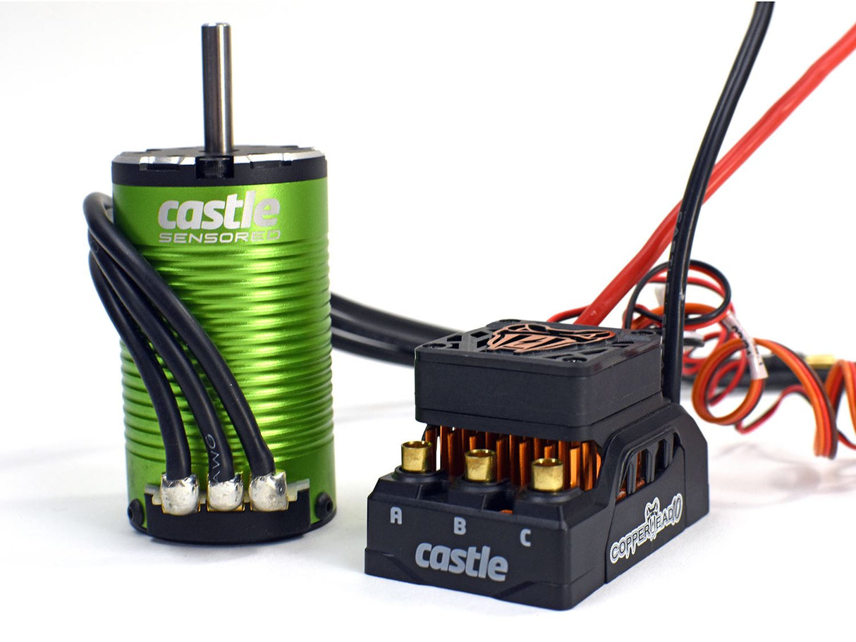 Castle Creations COPPERHEAD 10 SENSORED 1412-3200KV 5mm COMBO