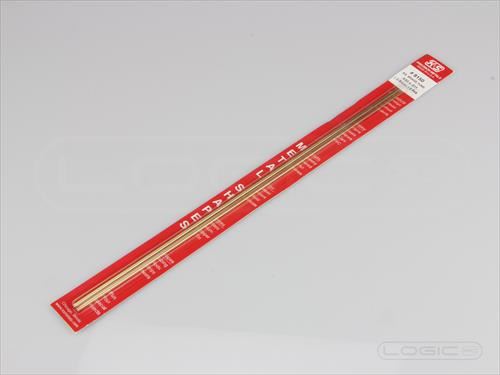 K&S Sq.Brass Tube - 3/32x12"/2.38x305mm