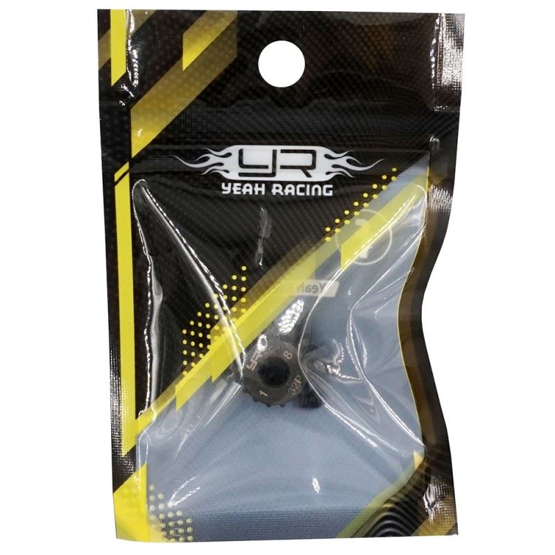 Yeah Racing 32 Pitch 18T HD Steel 5mm Bore Motor Gear Pinion
