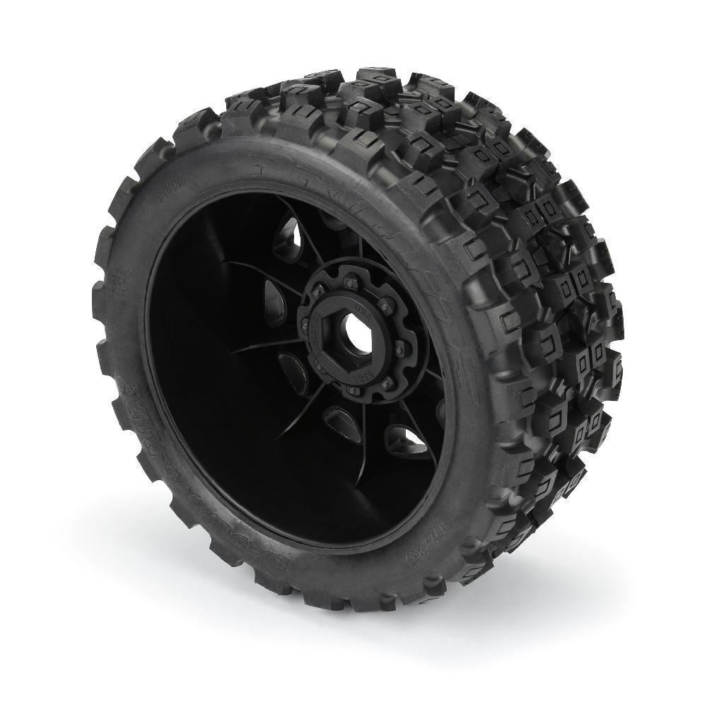 Proline 1/6 Badlands Mx57 Front/Rear 5.7In Tires Mounted On Raid 8X48