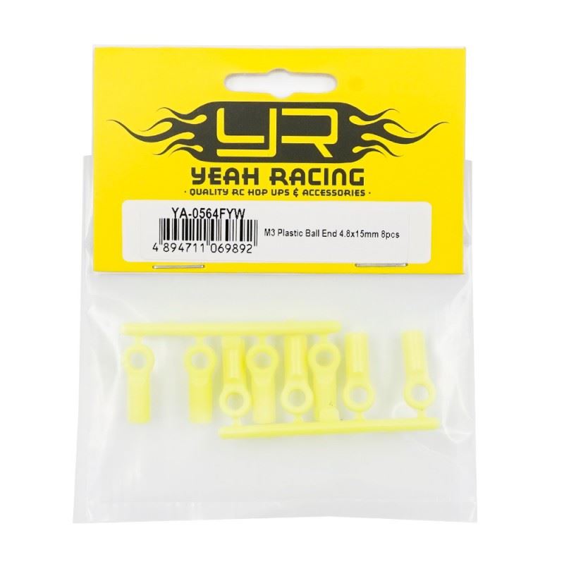 Yeah Racing M3 Plastic Ball End 4.8X15Mm 8Pcs