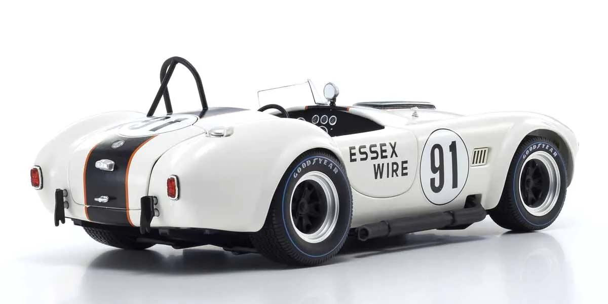 Kyosho 1:18 Shelby Cobra 427 S/C Essex Wire Bridgehampton 1965 Nr.91