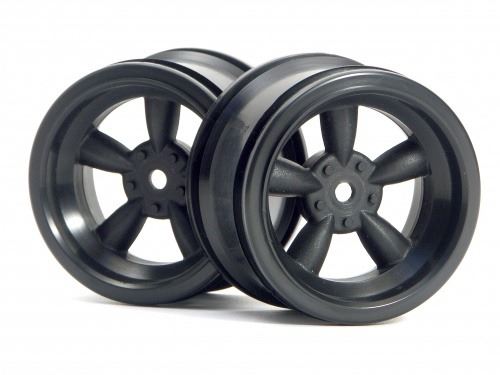 HPI Vintage 5 Spoke Wheel 31mm (Wide) Black 6mm Offset