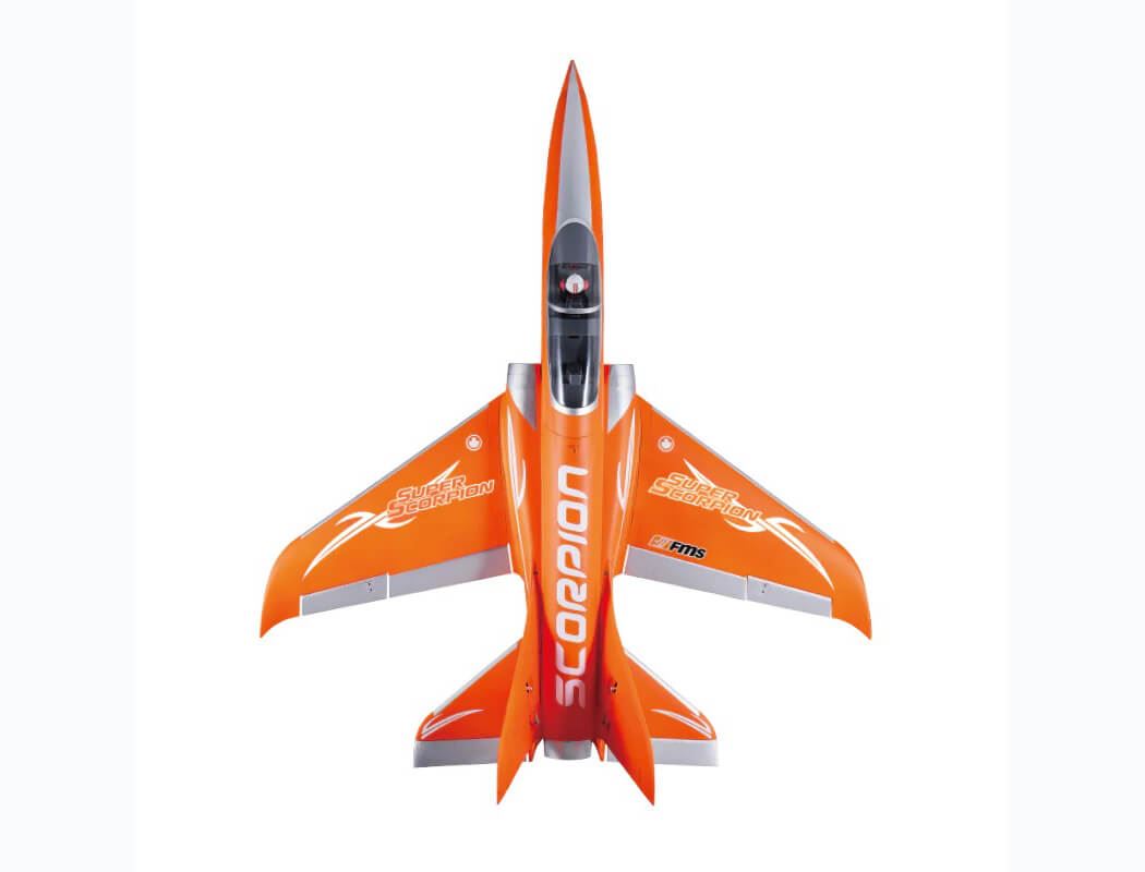 Fms 90Mm Edf Super Scorpion Pnp V2 8S Jet - Orange