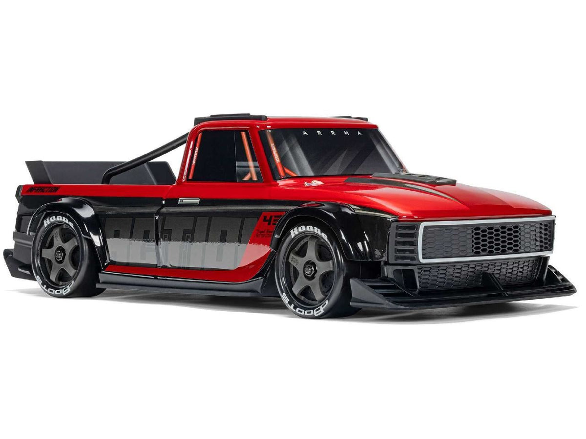 Arrma 1/12 Infraction Grom 3S Blx 4X4 Rtr W. Batt/Charg, Red/Black