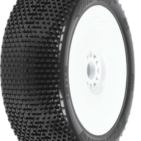 Proline 1/8 Hole Shot 2.0 S3 Front/Rear Buggy Tires Mounted 17mm Whi