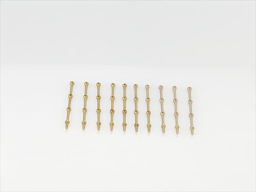 RACTIVE 3 Hole Stanchion, Brass 30mm (Pk10)