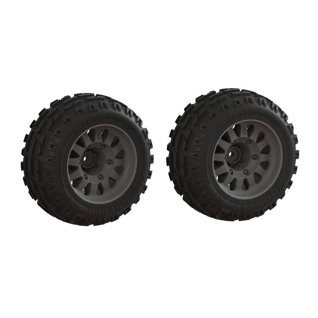 Arrma Dboots 'Dirtrunner St' Tire Set Glued (2)