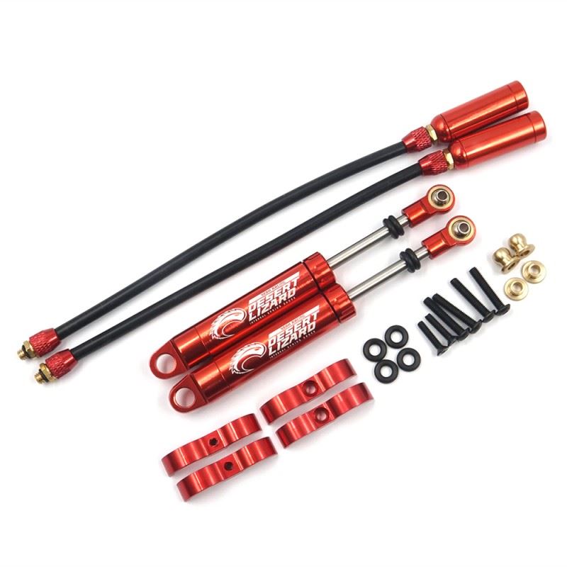 Yeah Racing 100mm Desert Lizard Piggyback Internal Spring Damper Red