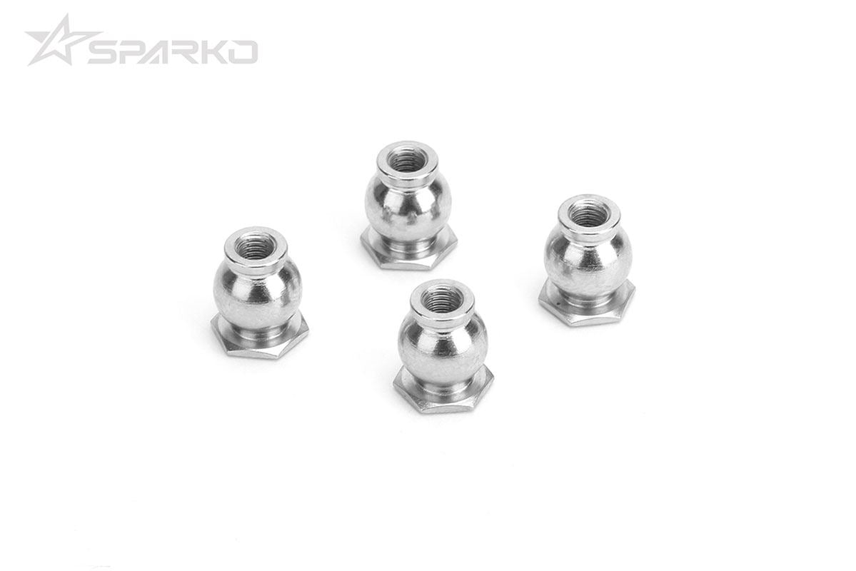 Sparko F8 Rear Upper Arm Ball Stud 7.0Mm Hex (4Pcs)