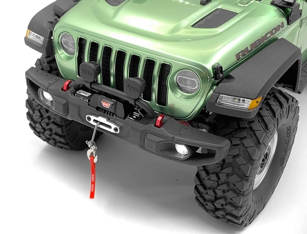 RC4WD OEM WIDE FRONT WINCH BUMPER W/ STEERING GUARD FOR AXIAL 1/10 SCX10 III JEEP (GLADIATOR/WRANGLE