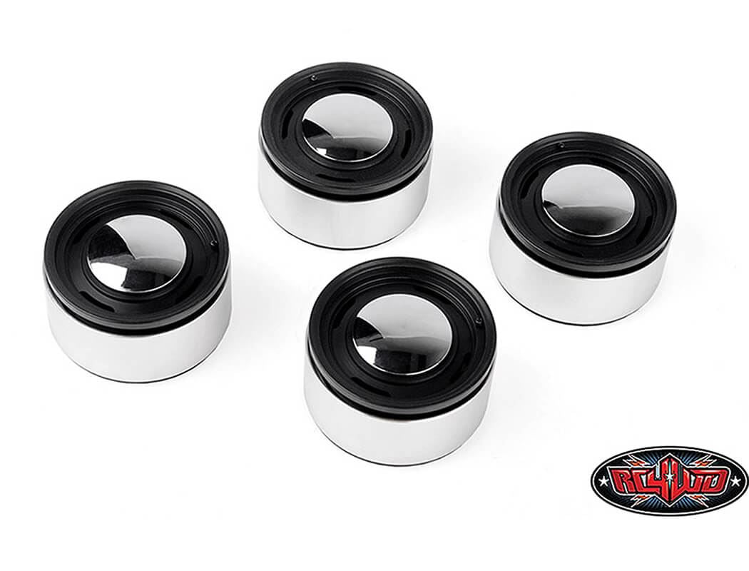 RC4WD ANALOG 1.9'' ALUMINUM CAP WHEELS (BLACK)