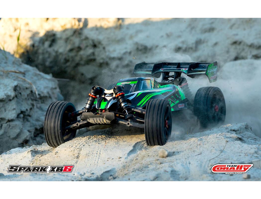 CORALLY SPARK XB6 6S BRUSHLESS BASHER BUGGY RTR - GREEN