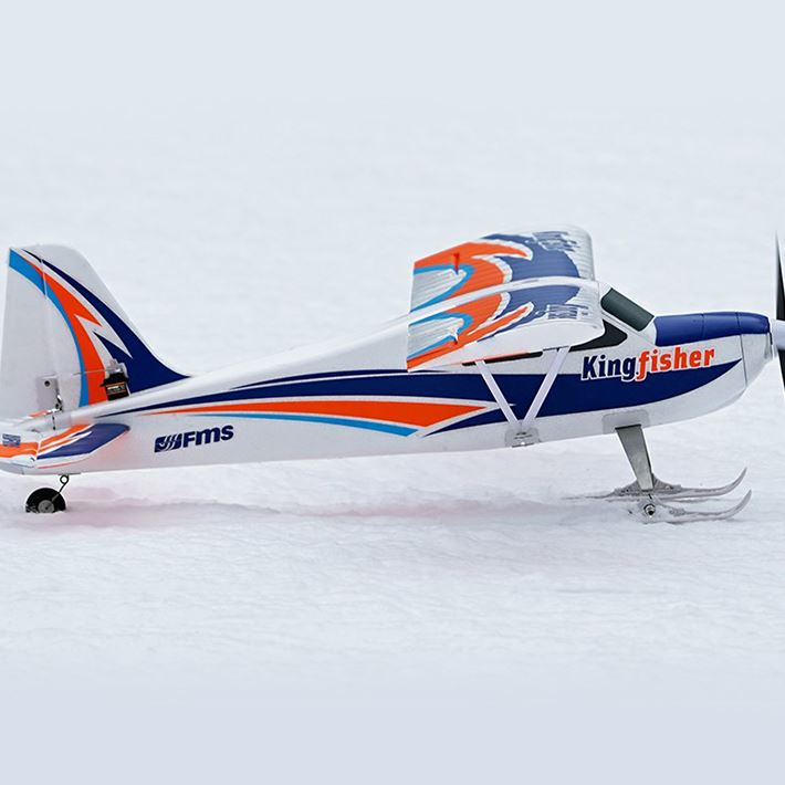 Fms 1400Mm Kingfisher Pnp With Wheels,Floats,Skis And Flaps