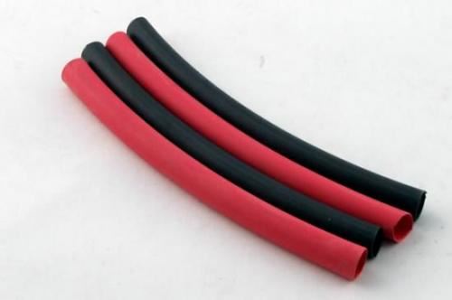 Fastrax 6.4mm Heatshrink Red/Black (4)