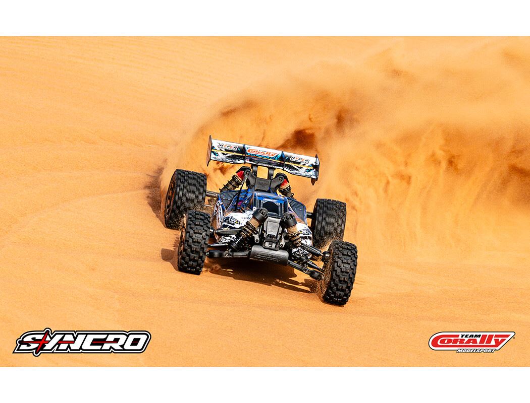 Corally Syncro-2 1/8 Brushless 3-4S Basher Buggy Rtr - Blue