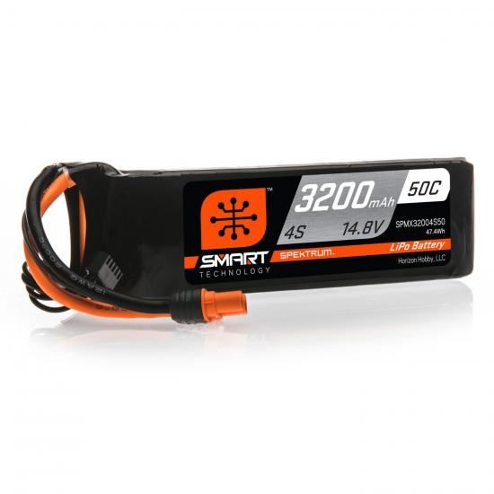 Spektrum 3200mAh 4S 14.8V 50C Smart LiPo Battery IC3