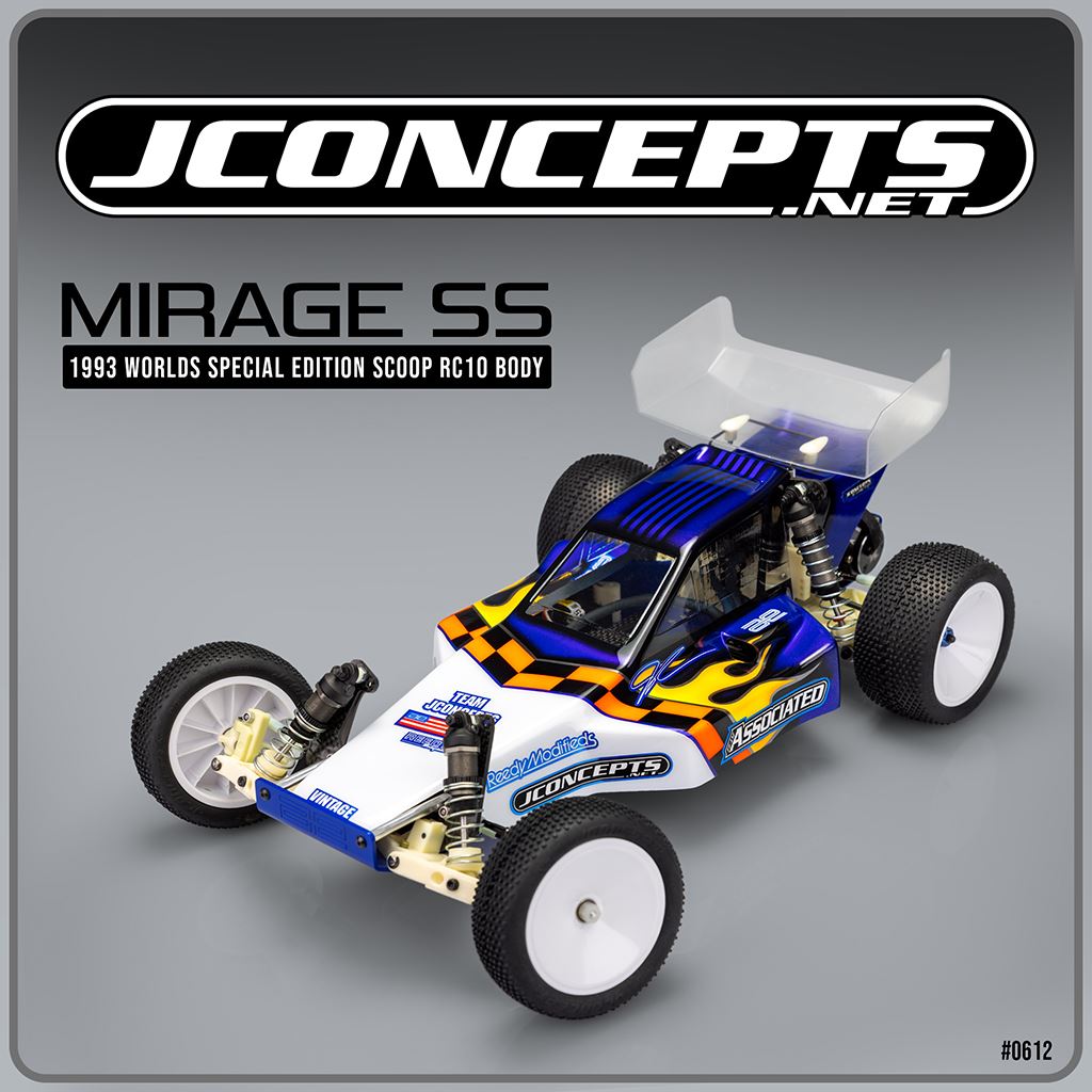 Mirage WSE SS 1993 Worlds RC10 Body w/5.5in Wing