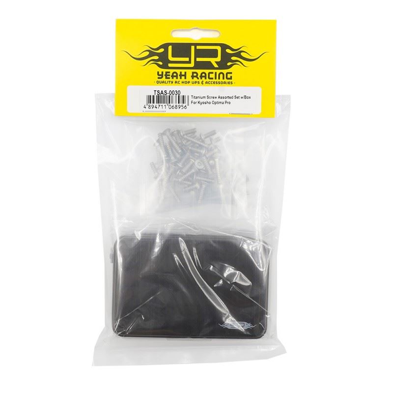 Yeah Racing Titanium Screw Assorted Set W/Box For Kyosho Optima Pro