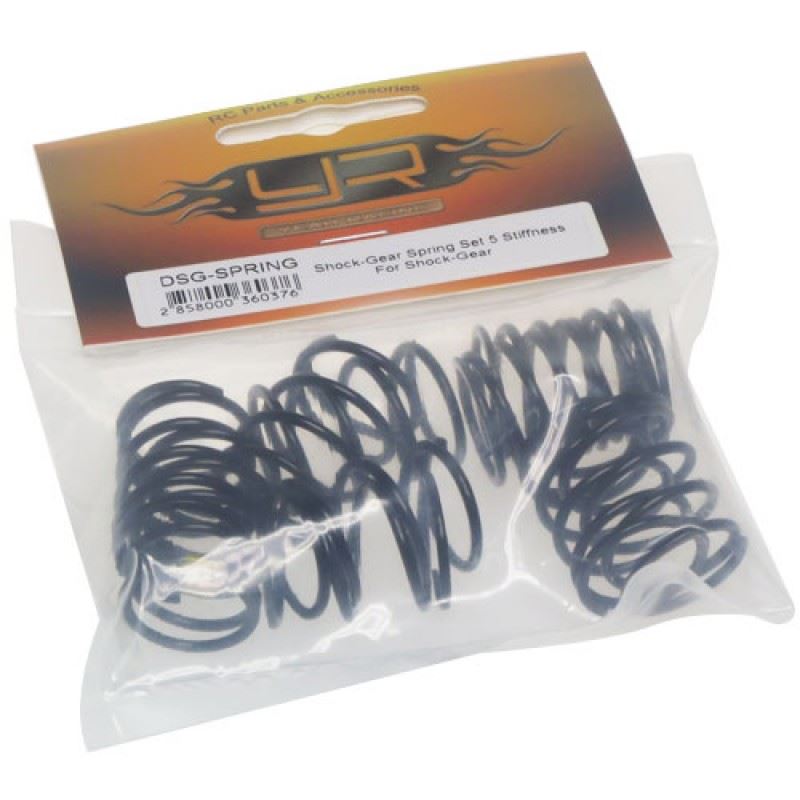 Yeah Racing Shock-Gear Spring Set 5 Stiffness For DSG Tamiya TRF Damper