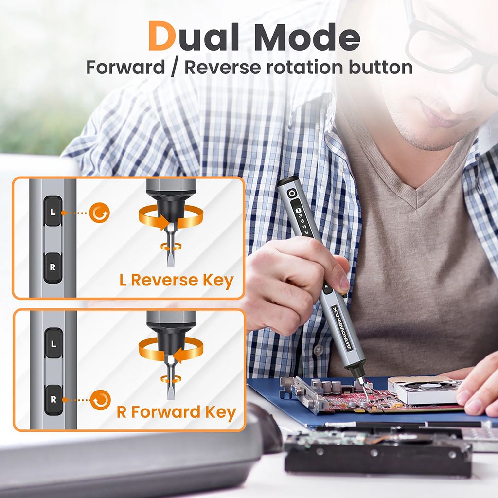 Ses Electric Screwdriver 72 in 1 - Space Gray Case