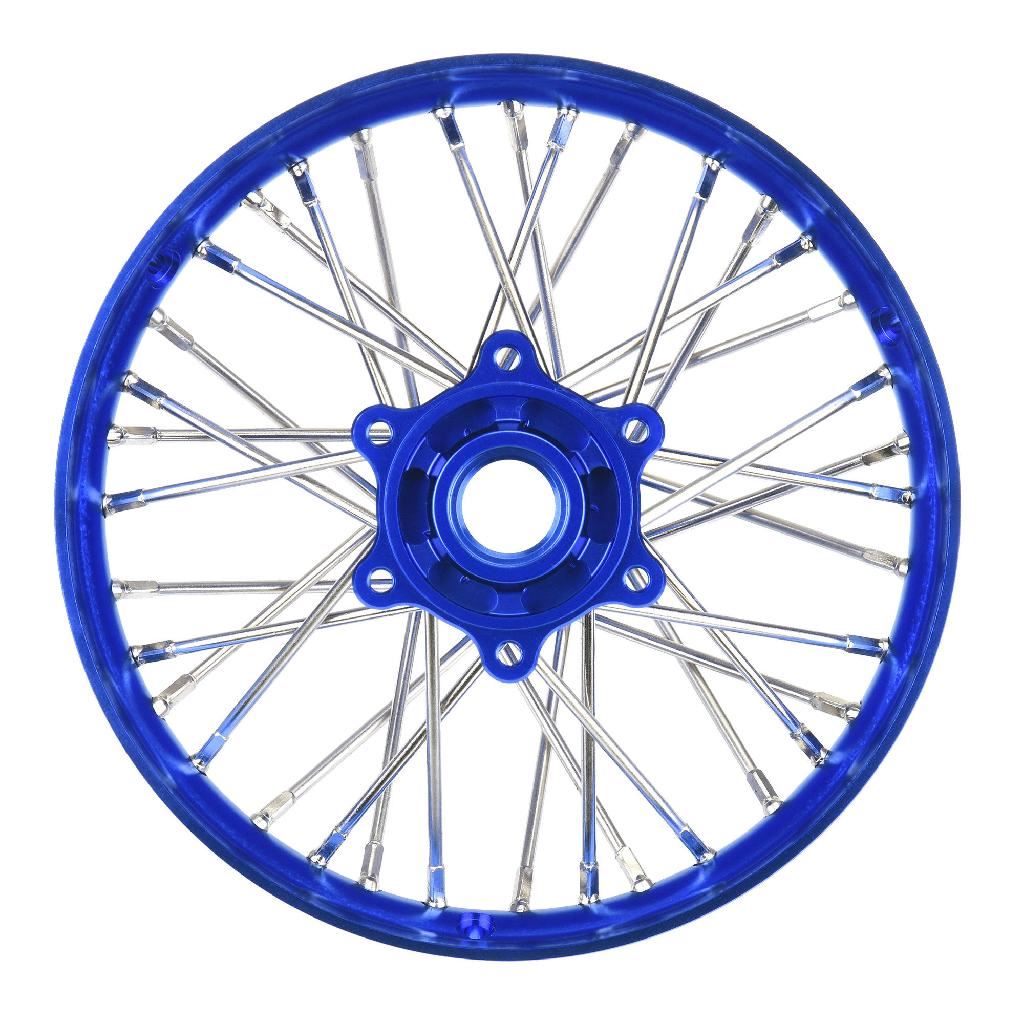 Pro 1/4 Pro-Spec Aluminum V2 Bead Rear Wheel Blue/Blue (1): Prom