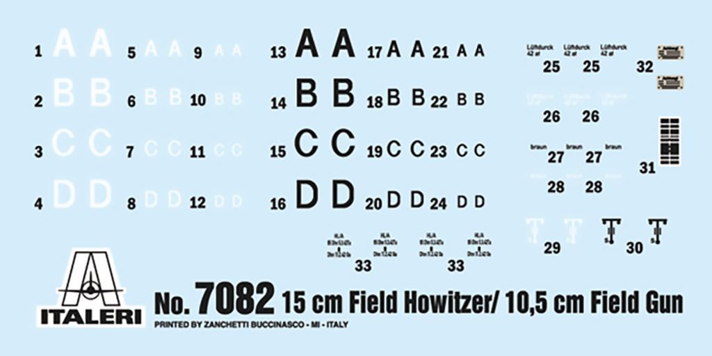 Italeri 15 cm Field Howitzer / 10,5 cm Field Gun
