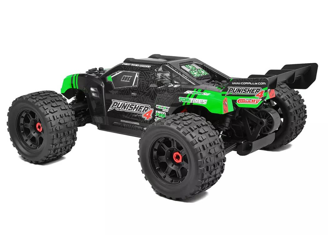 Corally Punisher 4 Brushless 4S Basher Truck Rtr - Green