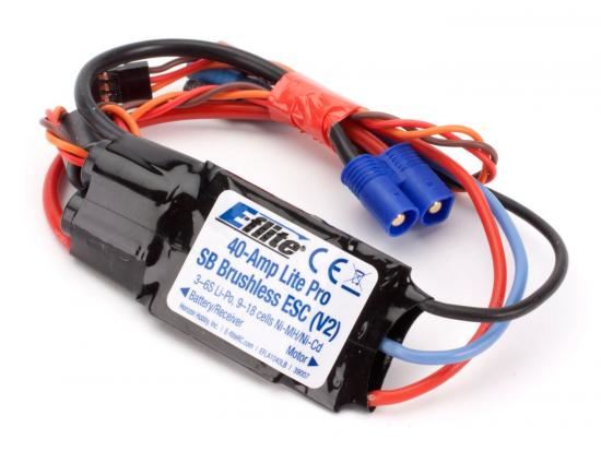 E-Flite 40-Amp Lite Pro Switch-Mode BEC Brushless ESC (V2)