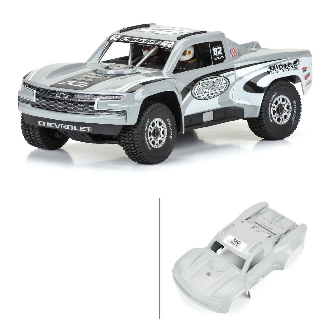 Pro 1/16 Pre-Cut 2019 Chevy Trophy Truck Tough-Color Gray Body: