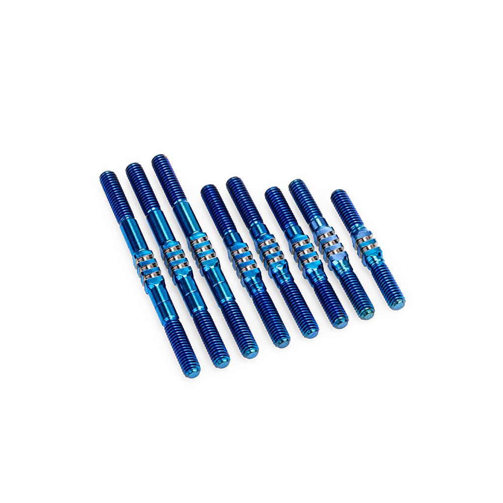 Rc10 Ft Fin Titanium Turnbuckle Set Blue - 8Pc