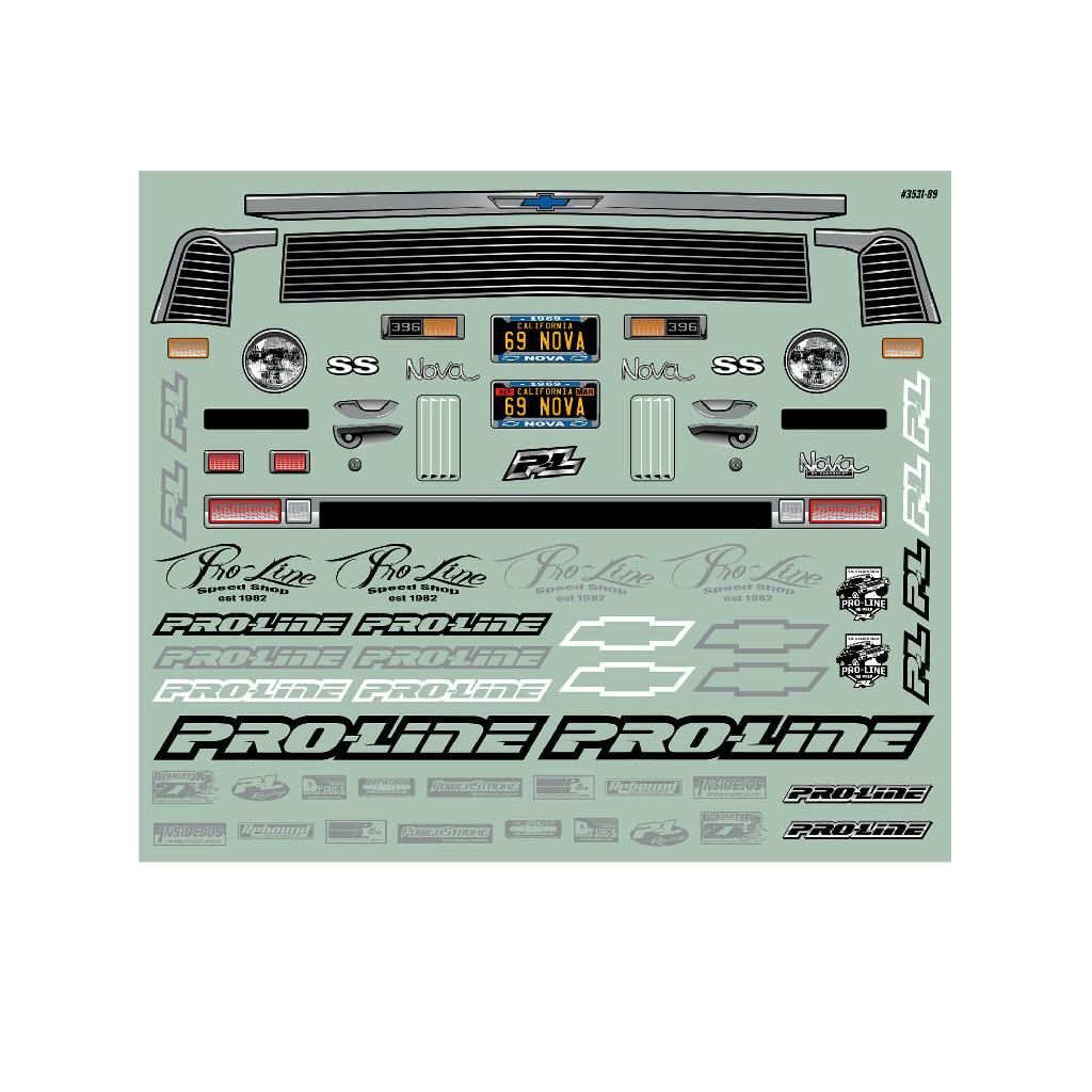Proline 1/10 1969 Chevrolet Nova Clear Body: Drag Car