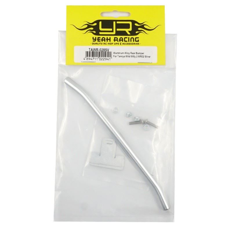 Yeah Racing Aluminum Alloy Rear Bumper For Tamiya Wild Willy 2 WR02 Silver