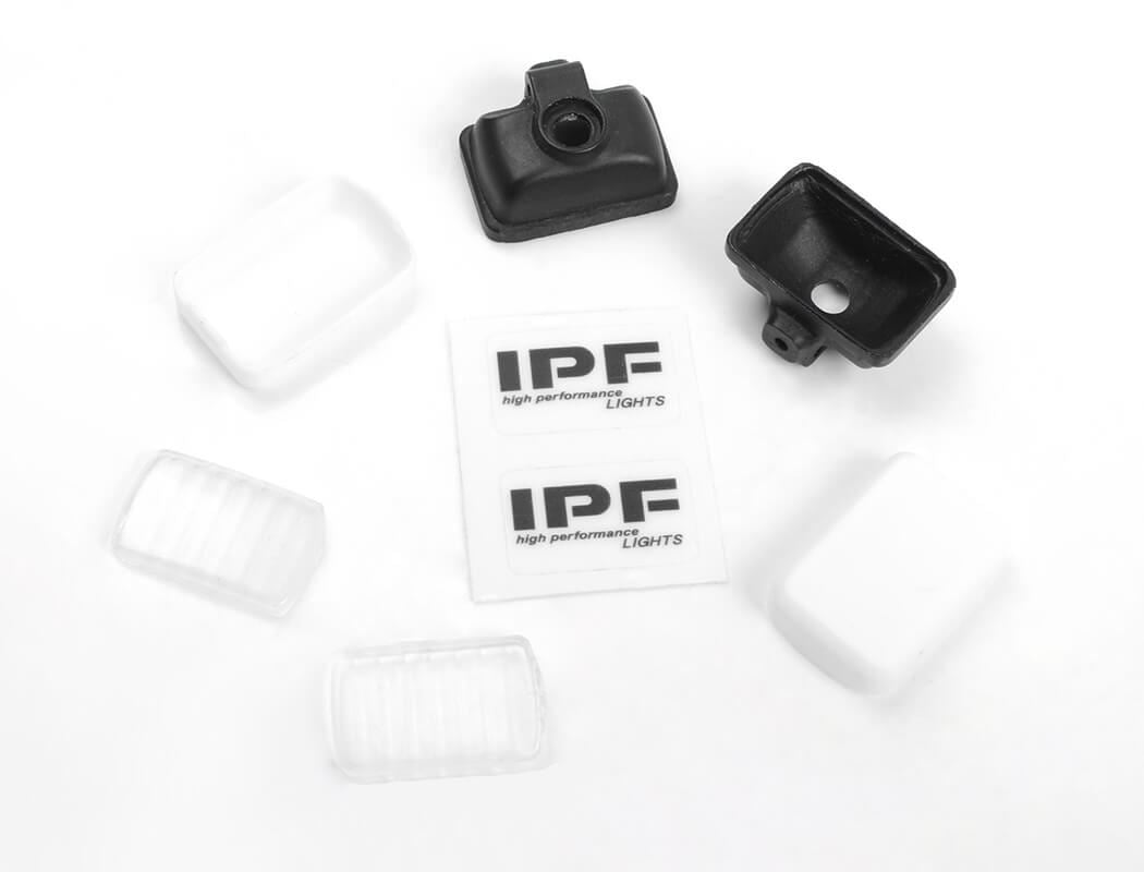 RC4WD OXER STEEL FRONT WINCH BUMPER W/ IPF LIGHTS FOR VANQUISH VS4-10 ORIGIN BODY (BLACK)