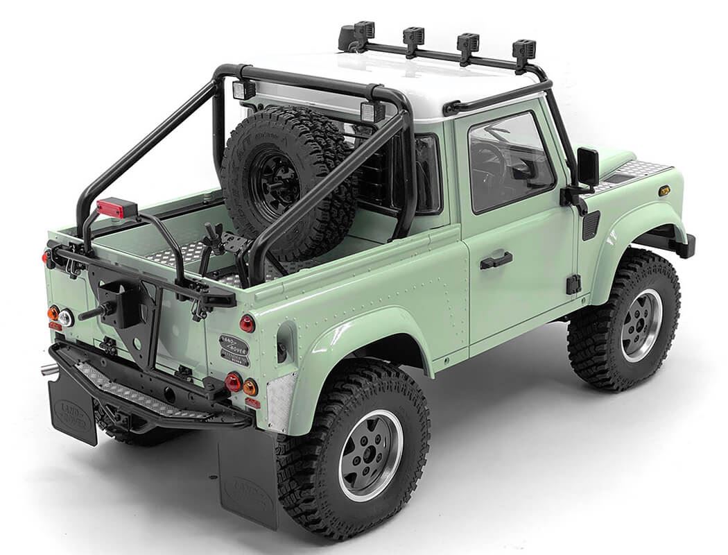 RC4WD STEEL TUBE ROLLBAR W/ FLOOD LIGHTS FOR RC4WD GELANDE II 2015 LAND ROVER DEFENDER D90 (PICK-UP)