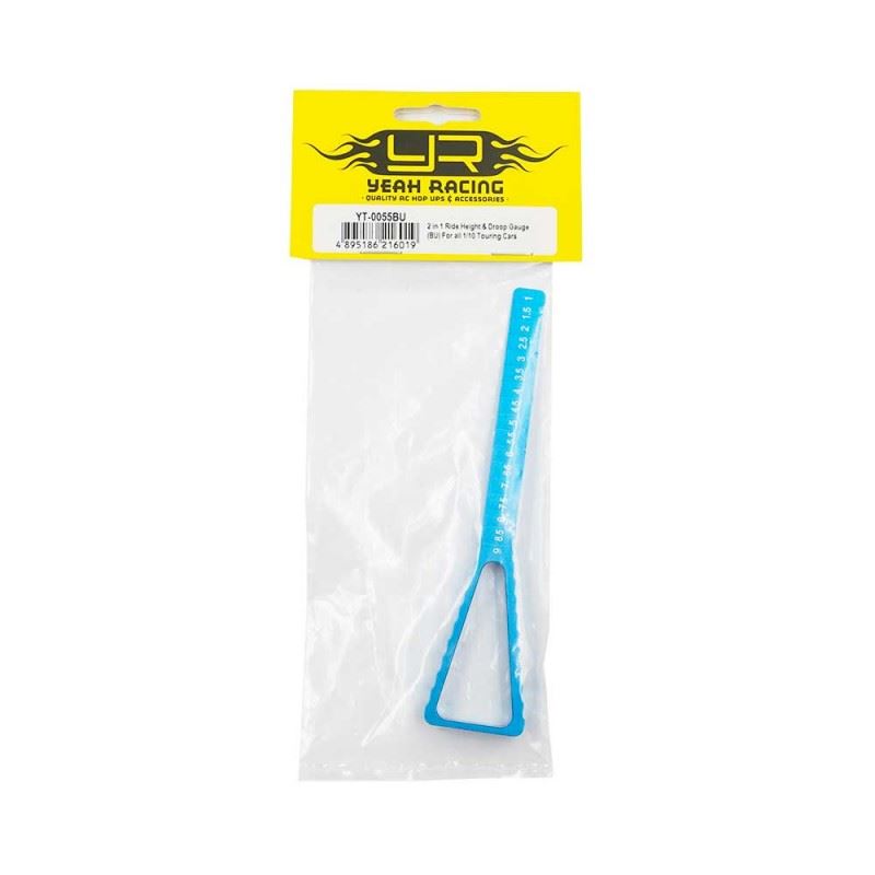 Yeah Racing 2 in 1 Ride Height & Droop Gauge (BU) for all 1/10 touring cars