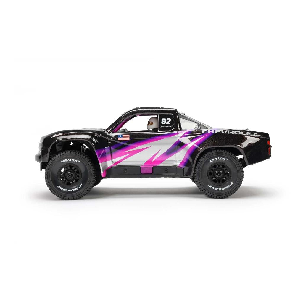 Pro-Line 1/16 Mirage Tt Front/Rear Tires Mounted Black Split Six Whee